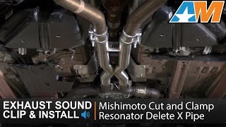 2015-2017 Mustang (GT) Mishimoto Cut and Clamp Resonator Delete X Pipe Sound Clip & Install