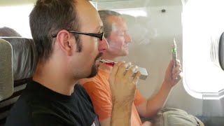 Vapers on a train