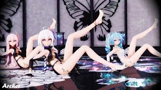 【MMD】初音Miku 巡音Luka 弱音Haku - 說謊者之舞 ライアーダンス Liar dance [4K60FPS]