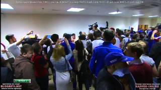 Празднование чемпионства игроками ЦСКА после матча ПФК ЦСКА - Локомотив