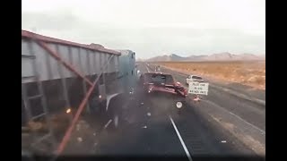 Video released of deadly semi truck crash in Nevada that killed 2