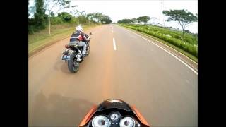 Drag Race#3  Honda CBR250RR VS Ninja 250 FI VS Ninja 150 R 2-stroke VS Yamaha MT-25 (POV Ninja 150)