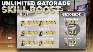 NEW NBA 2K19 GATORADE BOOST GLITCH! SUPER BROKEN UNLIMITED GATORADGE BOOST GLITCH! MAX BOOST FAST!!