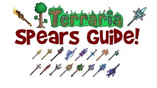 Terraria All/Best Spears Guide! (All platforms! How to Get/Make a Spear etc.)