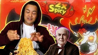 Samyang Spicy Noodles Challenge (2x Spicy + 2) = Hot af
