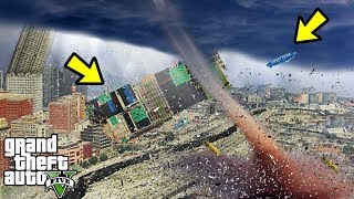 GTA 5 - МЕГА МОЩНОЕ ТОРНАДО УНИЧТОЖИЛО ЦЕЛЫЙ ГОРОД !!! КАК ВЫЖИТЬ ВО ВРЕМЯ ТОРНАДО ???