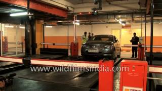 Automated multi-level car parking in South Delhi
