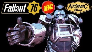Silver Excavator Power Armor Skin Demo | Fallout 76 Atomic Shop #117