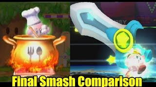 Final Smash Comparison: Super Smash Bros Wii U/Brawl 1080p HD (Graphics, Voice, Final Smash Changes)