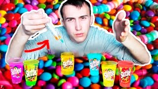 РАДУЖНЫЙ НАПИТОК ИЗ СКИТЛС!!!