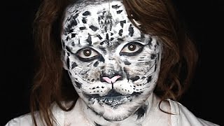 SNOW LEOPARD MAKEUP TUTORIAL!