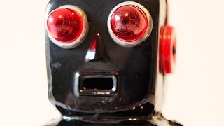 Original Yoshiya KO HIGH WHEEL Robot - 1960s Japan Tin Toy