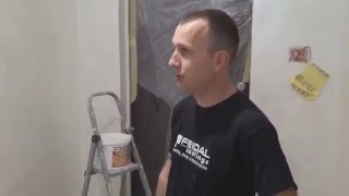 Нанесение краски с "песком" в три слоя. Интересный декор из Одессы. FEIDAL.