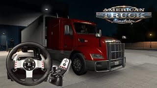 American Truck Simulator: Peterbilt 579 13 Speed + G27 Wheel, Shifter, and Pedal Cam (Requested)