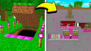 FINDING MY WIFE'S *SECRET* REDSTONE MINECRAFT HOUSE!