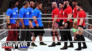 WWE 2K18 Survivor Series 2017 - Team RAW vs Team Smackdown 5 on 5 Survivor Series Elimination Match!