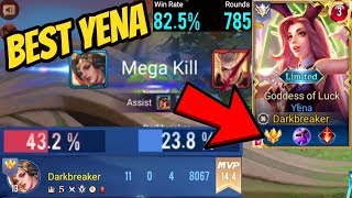 TOP 1 YENA MEGA KILL - BEST YENA GAMEPLAY 43% DAMAGE  | AoV | 傳說對決 | RoV | Liên Quân Mobile