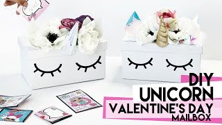 DIY Unicorn Valentine’s Day MailBox