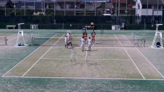★中学ソフトテニス　全中2013男子個人　準決勝1　村上上松ー北野根本