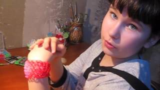 Как сделать браслет из резинок.Чешуя Дракона.Rainbow loom bracelet.Dragon scale♥DIY♥Идеи рукоделия!