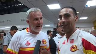 Les Dragons Catalans accueillis à l'aéroport de Perpignan