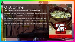 THE BIGGEST CASH GIVEAWAY YET Continues In GTA 5 Online - Log On To Get Another $1,000,000 For FREE!