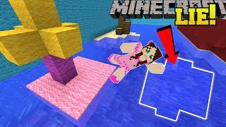 Minecraft: THIS WATER IS A LIE! - FIND THE 8 BUTTONS - Custom Map