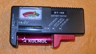 BT-168 - Тестер батареек AA, AAA, C, D, 9V/1.5V