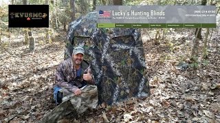 Lucky's Hunting Blinds 2 Man Gun Blind Made In USA Setup & Review The Best Hunting Blind Made  With