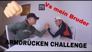 HEFTIGE ARMDRÜCKEN CHALLENGE GEGEN MEIN BRUDER !? *Ich kriege auf die Fresse*