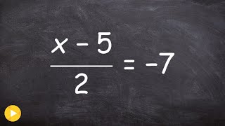 Solving an equation with two terms in the numerator