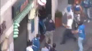 Servizio TGN scontri Via Monticelli derby Samp Genoa