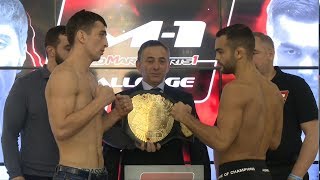 M-1 Challenge 86: Бухингер vs Далгиев, взвешивание | official weigh-in