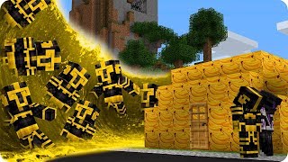 CASA DE PLÁTANO VS TSUNAMI DE MASSI EN MINECRAFT ? | RETO DE LA CASA VS TSUNAMI EN MINECRAFT