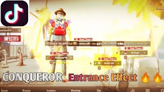 pubg mobile conqueror entrance effect | AMAZING PUBG MOBILE Effect | Trending Videos