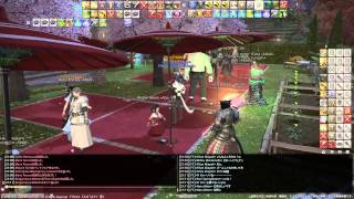 Fihze's FF14 【FCの日常】 2015年3月集合イベント 「THE ひな壇」 ＋「花見雑談」