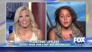 10 year old girl saves 4 year old boy from drowning