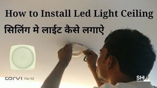 How to Install Led Light Ceiling Corvi flat 4Q