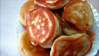 Пышные оладьи, как пух! Оладьи , которые не опадают! Секреты пышных оладьев!Оладьи на кефире