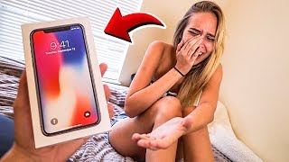 SURPREENDI MINHA IRMÃ COM UM IPHONE X (emocionante)