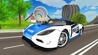 Police Car Stunt Race Driving Simulator 3D | Cool Free Games