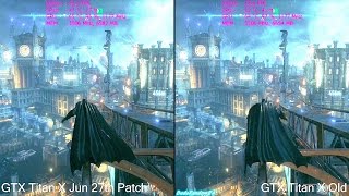 Batman Arkham Knight Pc Patch Jun 27th Vs Before Frame Rate Comparison