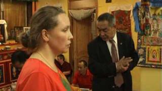 Молебен о долгой жизни Далай-ламы.