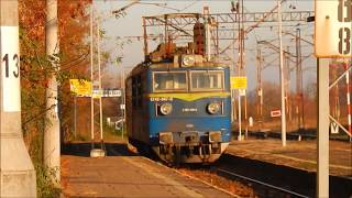 Flirt ŁKA, manewry Czapajewa ET42 i EU07 PCC. Łowicz Przedmieście 17.11.2018.
