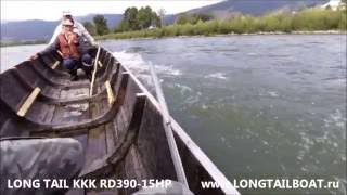 МОТОР-ВЕСЛО LTB-15 л.с. на 10 МЕТРОВОЙ лодке по р.Абакан