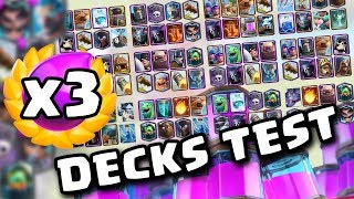 Testing Best Decks for X3 Elixir Mode | Triple Elixir Challenge | Clash Royale May 2019 SK CZ