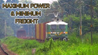 The most powerful freight locomotive hardly utilizing power | Indian Railways Freight
