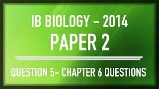 Question 5 - IB SL Biology Past Paper 2 Section B [Chapter 6]