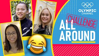 Angelina, Morgan, and Yile take the "Co-Stars" Challenge | Bonus Content | All Around