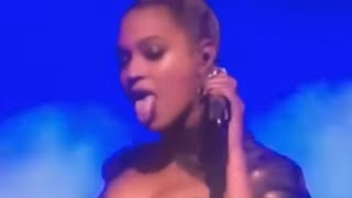 Beyonce Wardrobe Malfunction | Rips Earlobe at Tidal X Performance